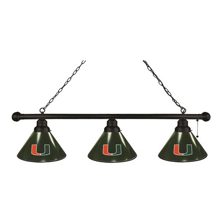 Holland Bar Stool Co Miami (FL) 3 Shade Billiard Light, Black Fixture BL3BKMia-FL
